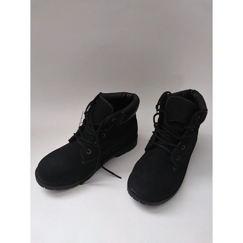 Outbound Trading Co. Black Faux Nubuck/Faux Suede Boots Size 6M